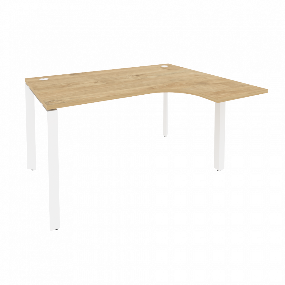 Onix Стол эргономичный правый на П-образном м/к O.MP-SA-3 (R) Тиквуд Светлый/Металл Белый 1380*1180* Onix Стол эргономичный правый на П-образном м/к O.MP-SA-3 (R) Тиквуд Светлый/Металл Белый 1380*1180*