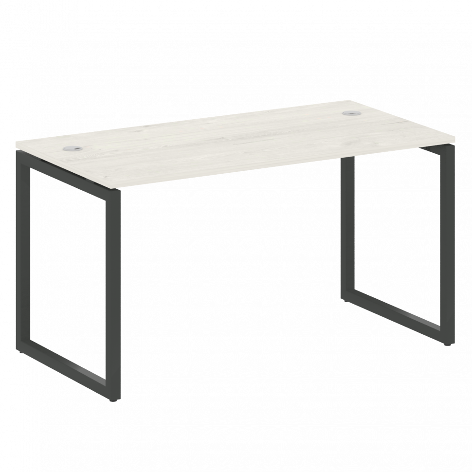 Metal System Quattro Стол письменный на О-образном м/к 40БО.СП-3 Дуб Наварра/Металл Антрацит 1400*72