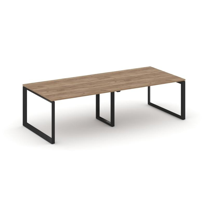 Style Project Стол переговорный SN-59O.SPRG-044.3 Дуб Табак/Металл Черный 3160*1180*750