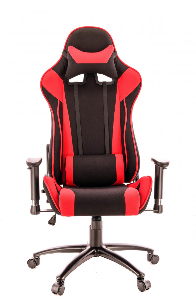 Кресло Everprof Lotus (Лотус) S4 Ткань Черный/Красный