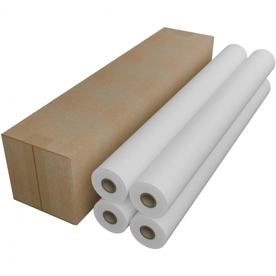 Бумага широкоформатная 80г 841x45 50.8мм [4рулона