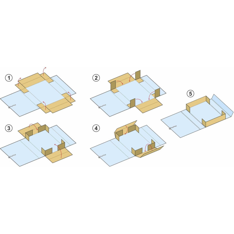 Папка архивная складная ATTACHE,100 мм,красн
