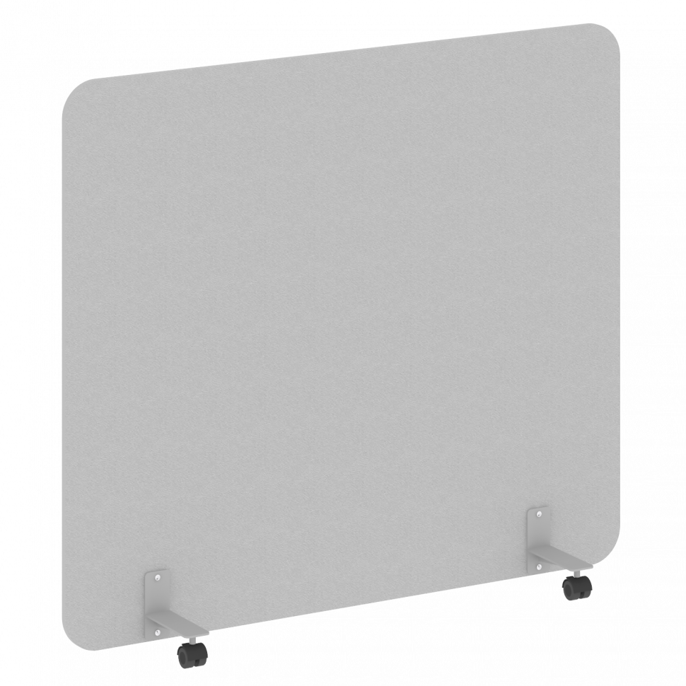 R-line Перегородка на металлических опорах, на роликах DP.R-160-140 Серый/Металл Серый 1600*18*1400