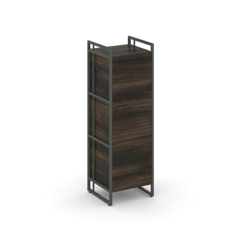 Rift Шкаф 3 ниши узкий RF.SU-31 (L) Дуб Мали/Металл Антрацит/Черный Ручки 420*396*1286