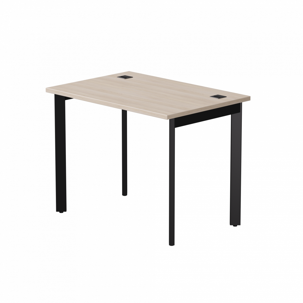 Стол прямой Everprof EVO (ЭВО) на металлокаркасе 980х670х755 мм опоры 45гр Дуб Соната/Черный