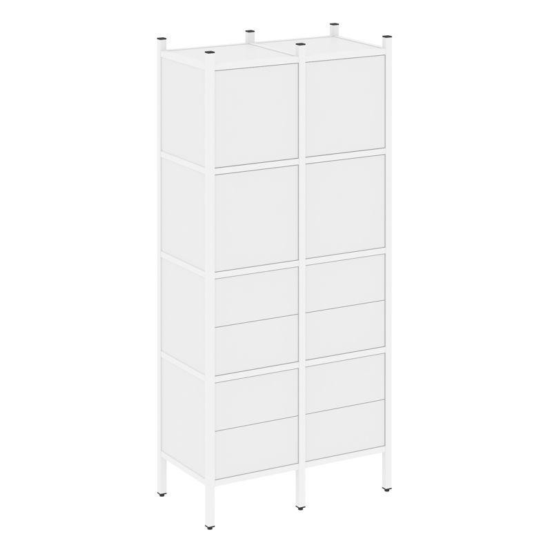 Loft Прямой стеллаж VR.L-04 Белый Бриллиант/Металл Белый 862*446*1869 Loft Прямой стеллаж VR.L-04 Белый Бриллиант/Металл Белый 862*446*1869