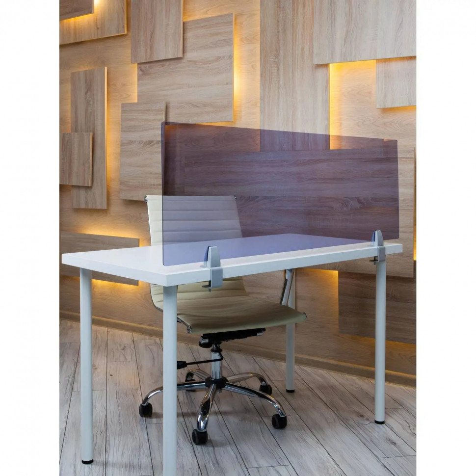 Экран BSL_Акриловый на струбцине, 1000x400x3 Серый прозрачный