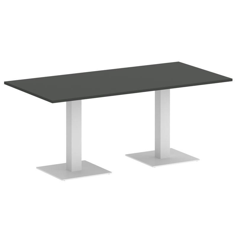 Riva Стол прямоугольный А.СПРГ-4 Антрацит NEW/Металл Белый 1800*900*750