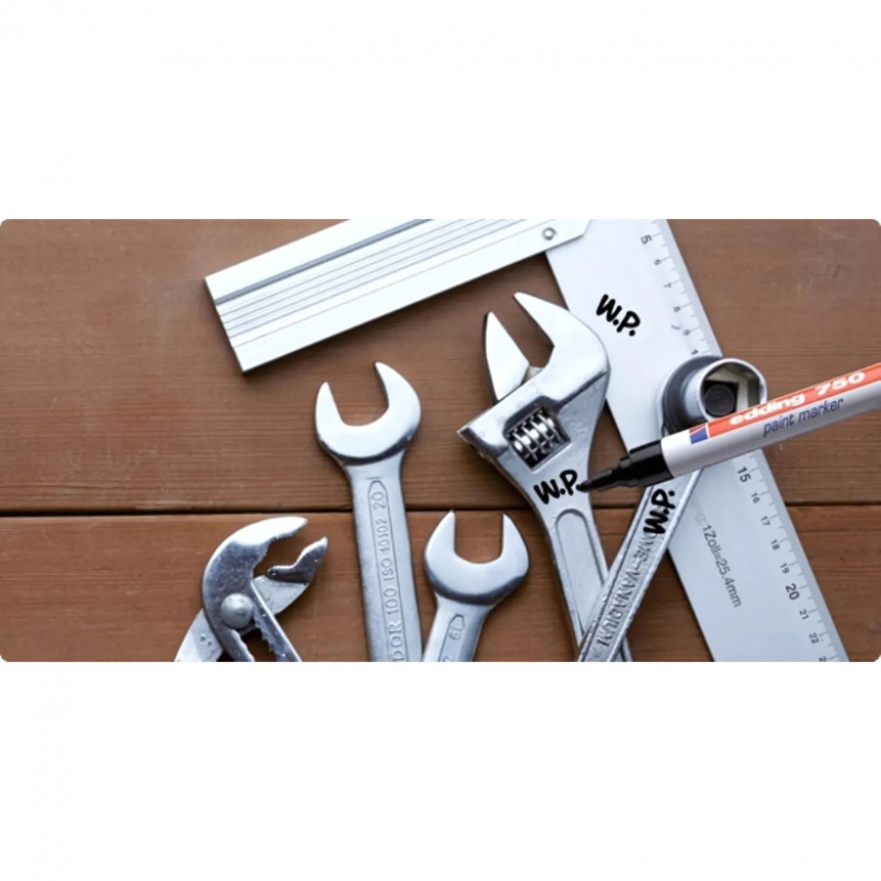 Маркер лаковый EDDING E-750/3 синий 2-4мм, мет. корп