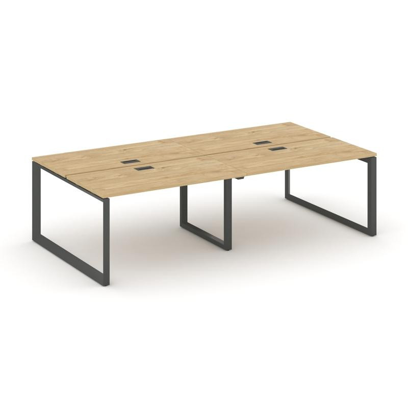 Style Project Рабочая станция двухсторонняя SN-59O.DRS-054 Тиквуд Светлый/Металл Антрацит/Черный Заг