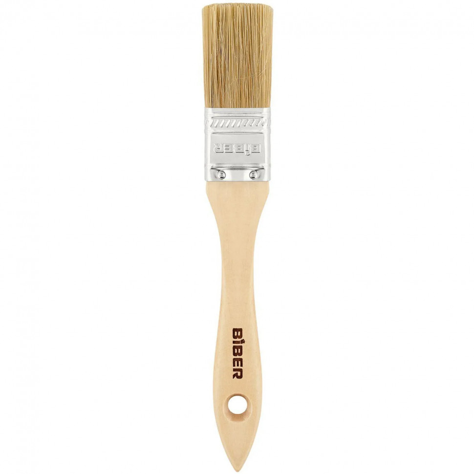 Кисть флейцевая БИБЕР 31001 ЭКО натуральная щетина, 25 мм СПб