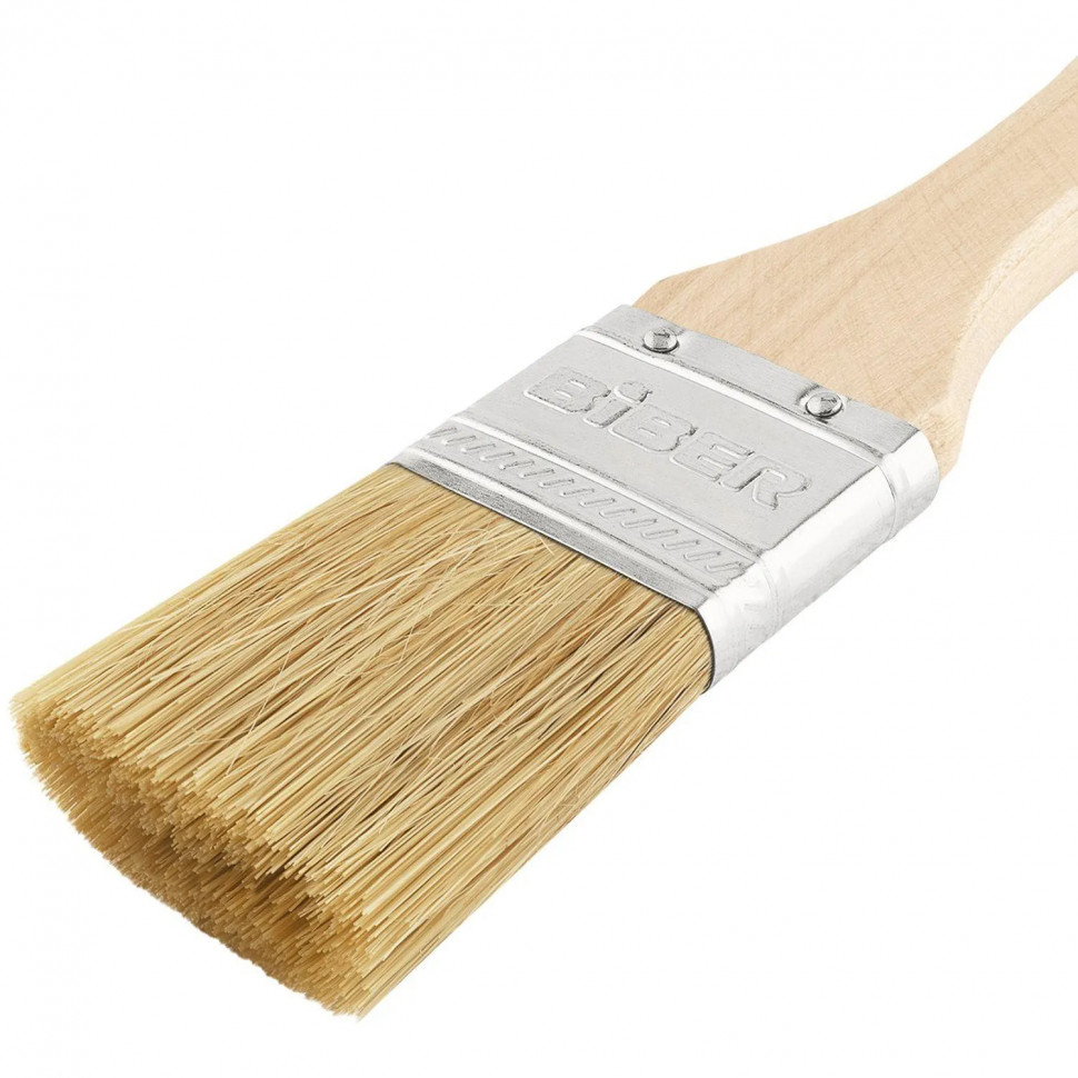 Кисть флейцевая БИБЕР 31001 ЭКО натуральная щетина, 25 мм СПб