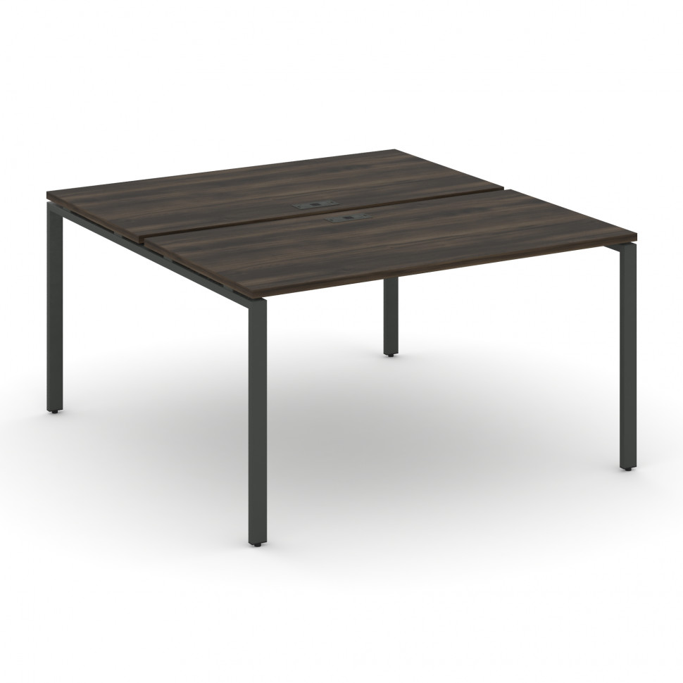 Concept Рабочая станция на 2 места CN.DRS-003 Дуб Мали/Металл Антрацит 1380*1480*750