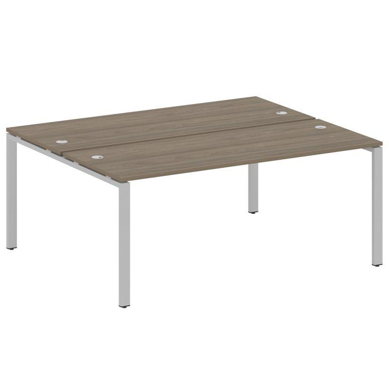 Metal System Рабочая станция на П-образном м/к БП.РАС-СП-2.5 Вяз Благородный/Металл Серый 1800*1475*