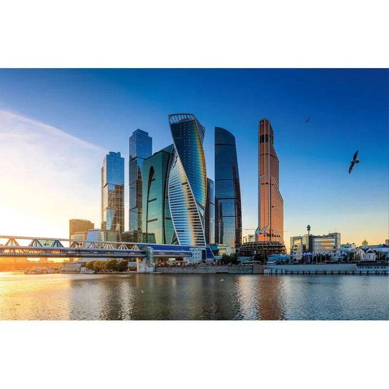 Календарь настенный 3-х блочный 2026 Attache, 305х675, Москва-Сити, 80г/м2