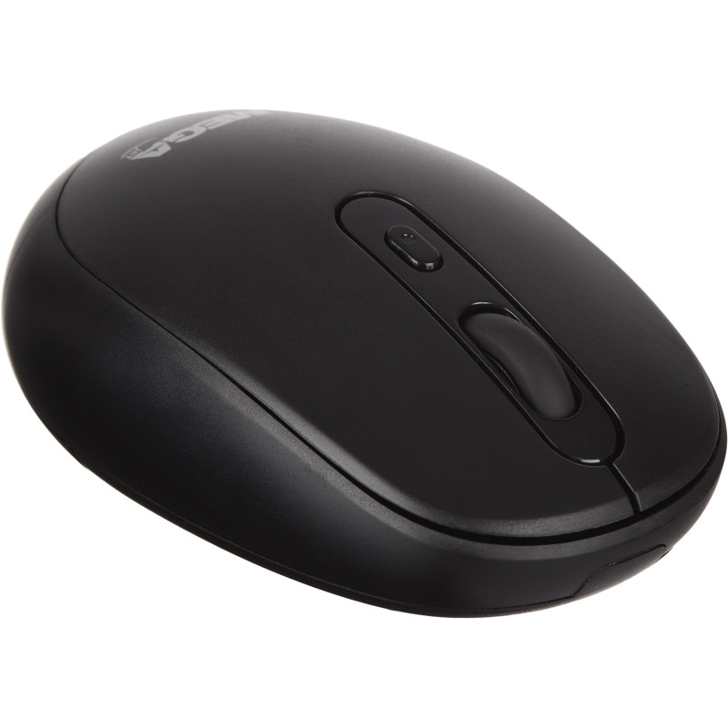 Мышь компьютерная ProMega E-WM008 черная, 1200-3200DPi, 2.4Ггц, 105x64x38мм