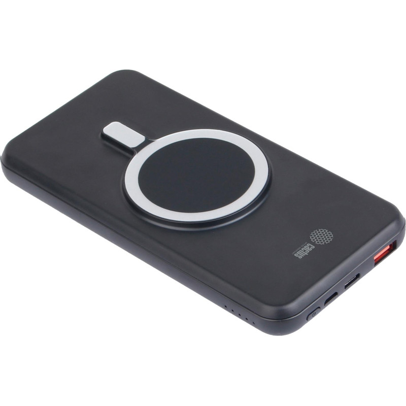 Внешний аккумулятор Cactus CS-PBFSRT-10000 10000mAh 4.5A 1xUSB WLS зар/черн