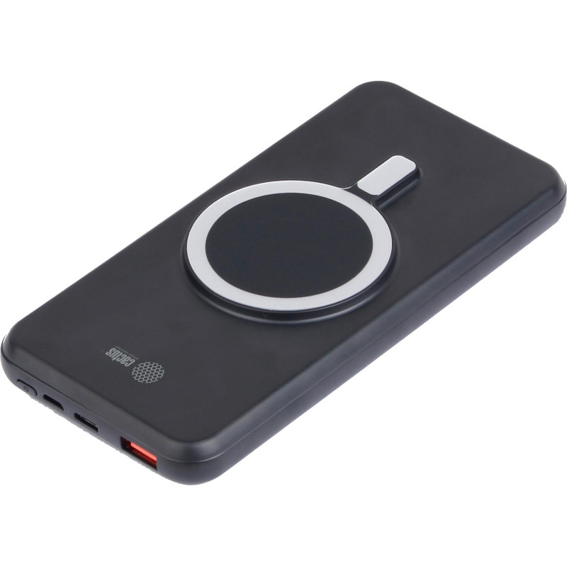 Внешний аккумулятор Cactus CS-PBFSRT-10000 10000mAh 4.5A 1xUSB WLS зар/черн