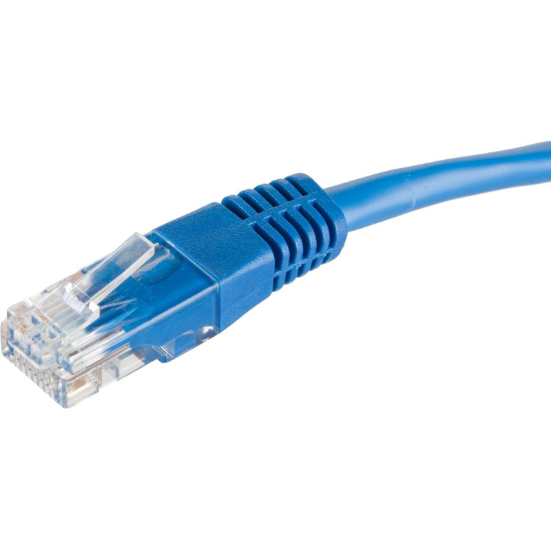 Патч-корд BigTech OPCC013 UTP CCA кат.5e/0.5м/литой/многожильн (синий)