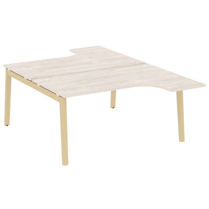 Onix Wood Рабочая станция OW.D.SA-4 Денвер Светлый/Дуб Светлый/Металл Белый 1580*2395*750 (1635/460)