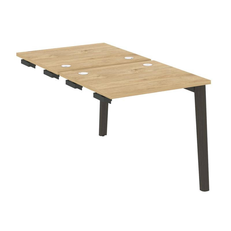 Onix Wood Стол-приставка двойной OW.D.SPR-0.7 Тиквуд Светлый/Дуб Темный/Металл Антрацит 780*1475*750 Onix Wood Стол-приставка двойной OW.D.SPR-0.7 Тиквуд Светлый/Дуб Темный/Металл Антрацит 780*1475*750