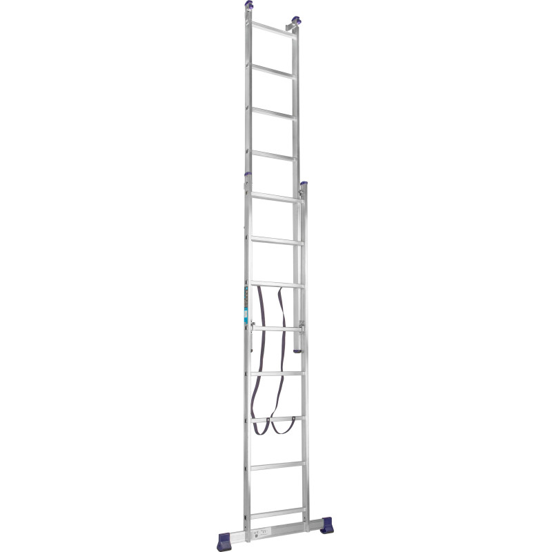 Лестница трехсекционная алюминиевая 3х8 ступеней TOPFORT