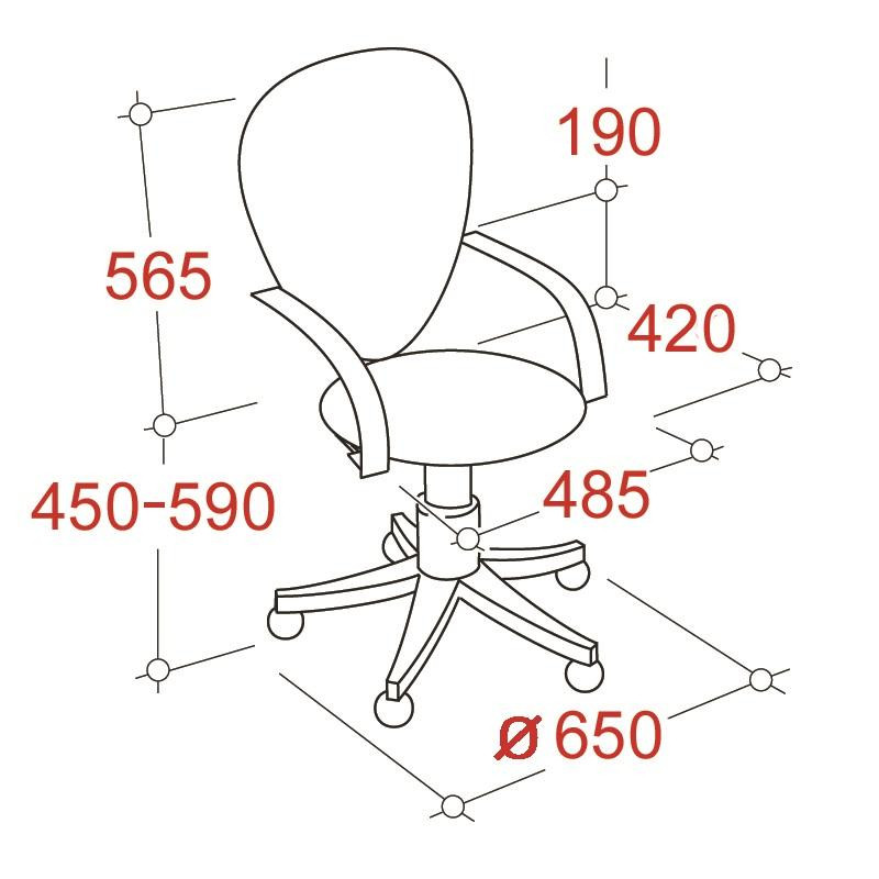 Кресло VB_EChair-225 PTW к/з черный, сетка черная