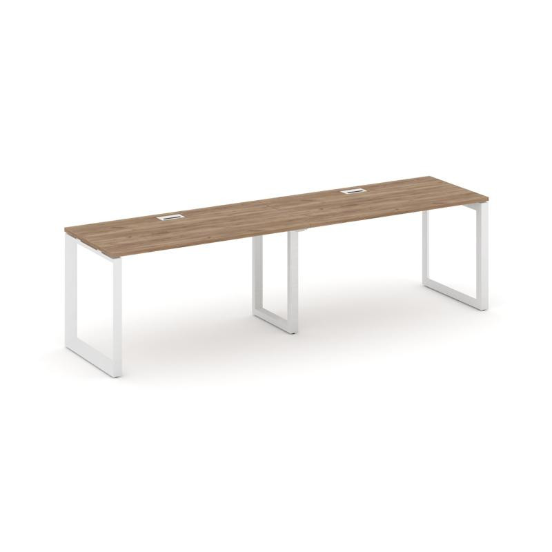 Style Project Рабочая станция односторонняя SN-59O.ORS-004 Дуб Табак/Металл Белый/Белый Заглушка 316