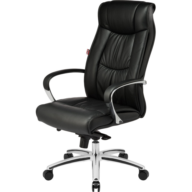 Кресло BN_Fc_Руководителя Echair-534 TL кожа черная, хром