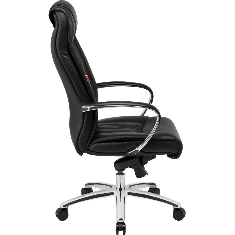 Кресло BN_Fc_Руководителя Echair-534 TL кожа черная, хром