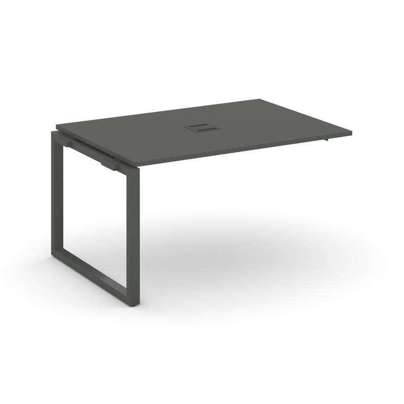 Style Project Проходной наб. элем. перег. стола SN-59O.NSPRG-002 Антрацит/Металл Антрацит 1180*980*7