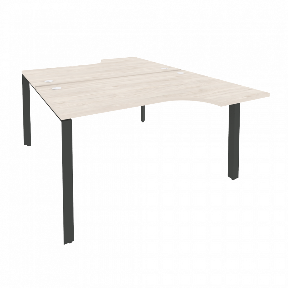 Onix Рабочая станция на П-образном м/к O.MP-D.SA-2 Денвер Светлый/Металл Антрацит 1380*1995*750 (147