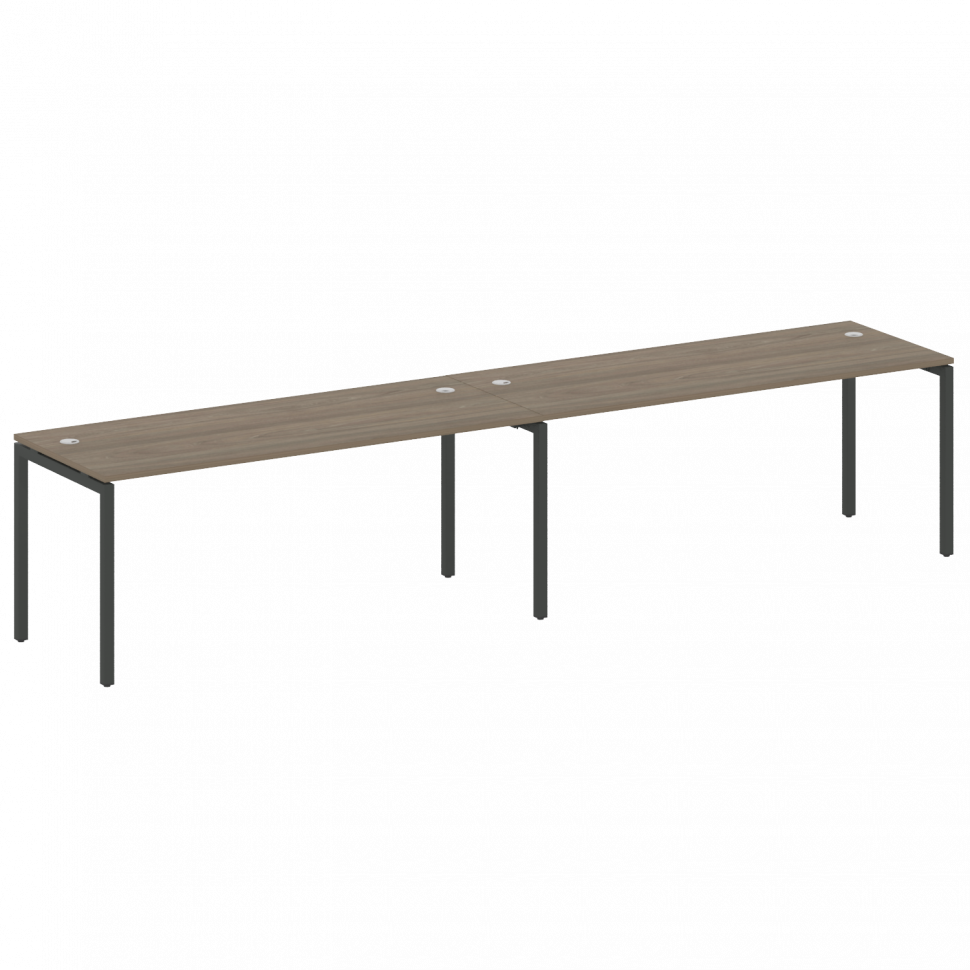 Metal System Quattro Рабочая станция на 2 места на П-образном м/к 40БП.СМ-2.5 Вяз Благородный/Металл Metal System Quattro Рабочая станция на 2 места на П-образном м/к 40БП.СМ-2.5 Вяз Благородный/Металл