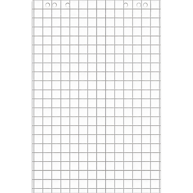 Блок бумаги для флипчартов клетка 67,5х98 20 лист. 5 бл/уп 80гр.