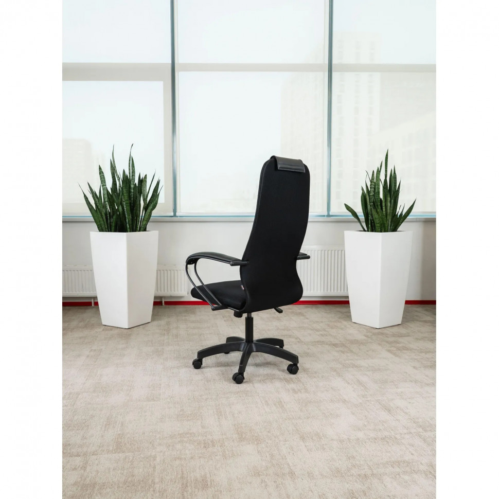 Кресло MT_EChair SU-B-10 ткань черный подл.130/осн.001