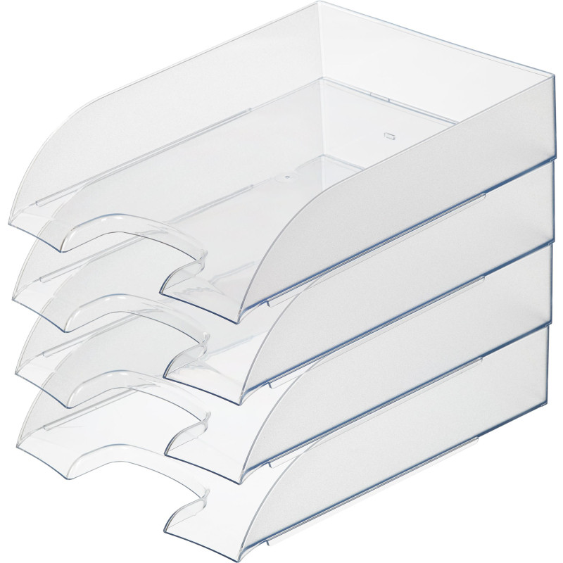 Лоток горизонтальный ATTACHE, прозрачный 4шт/упаковке Лоток горизонтальный ATTACHE, прозрачный 4шт/упаковке