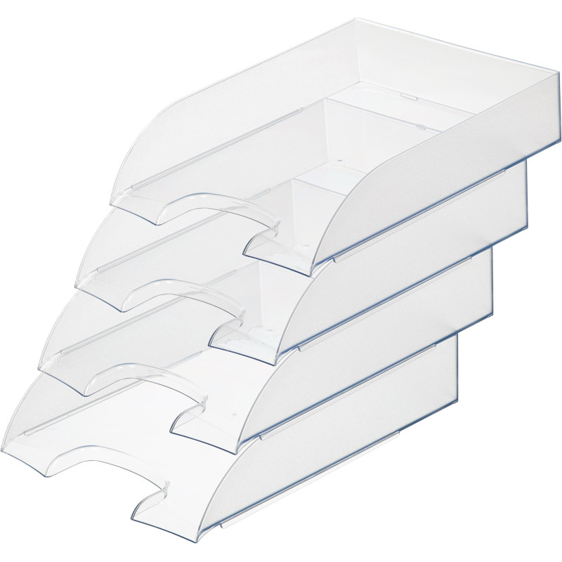 Лоток горизонтальный ATTACHE, прозрачный 4шт/упаковке Лоток горизонтальный ATTACHE, прозрачный 4шт/упаковке