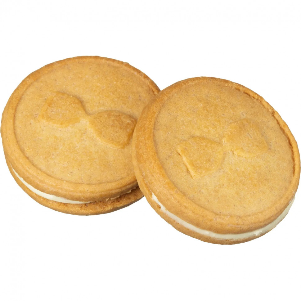 Печенье сдобное Деловой Стандарт сэндвич со вкусом Белый шоколад, 60шт/уп