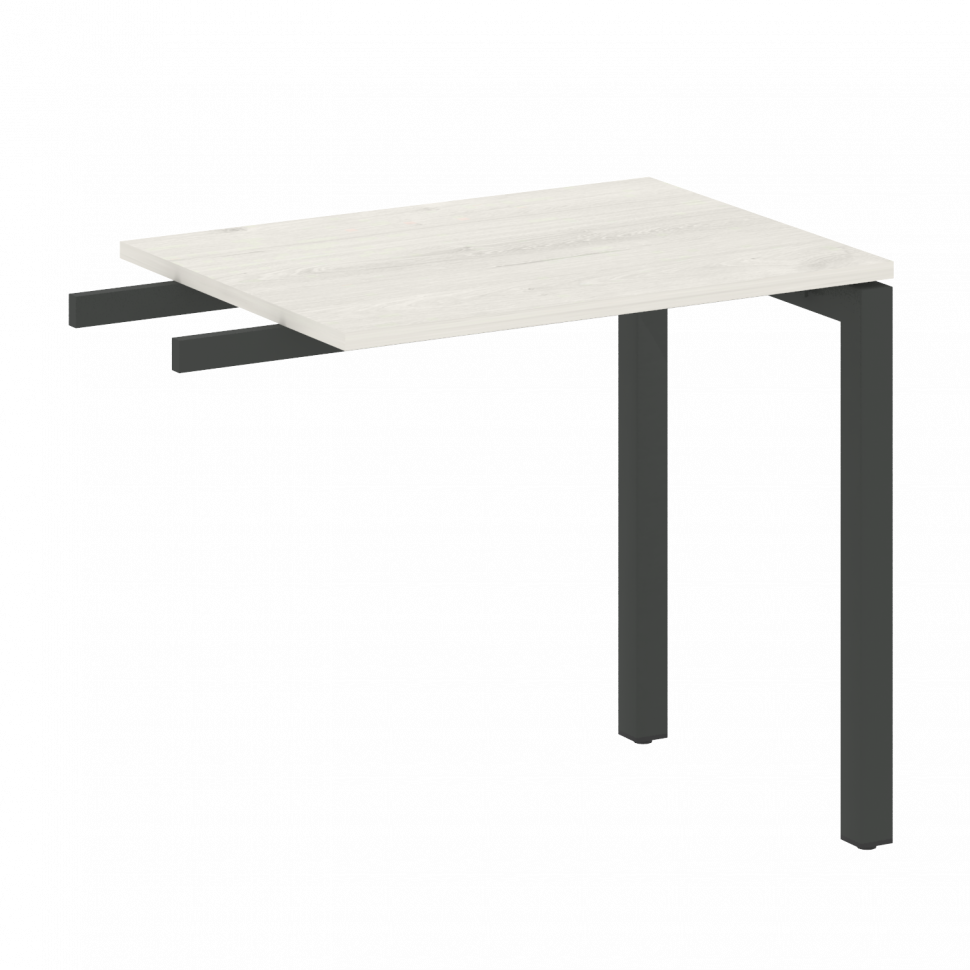 Metal System Quattro Приставной элемент на П-образном м/к 50БП.ПР-2 Дуб Наварра/Металл Антрацит 800*