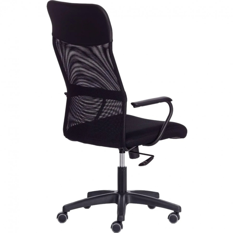 Кресло UT_Easy Chair 618 сетка/кож.зам, черный, 36-6/W-11