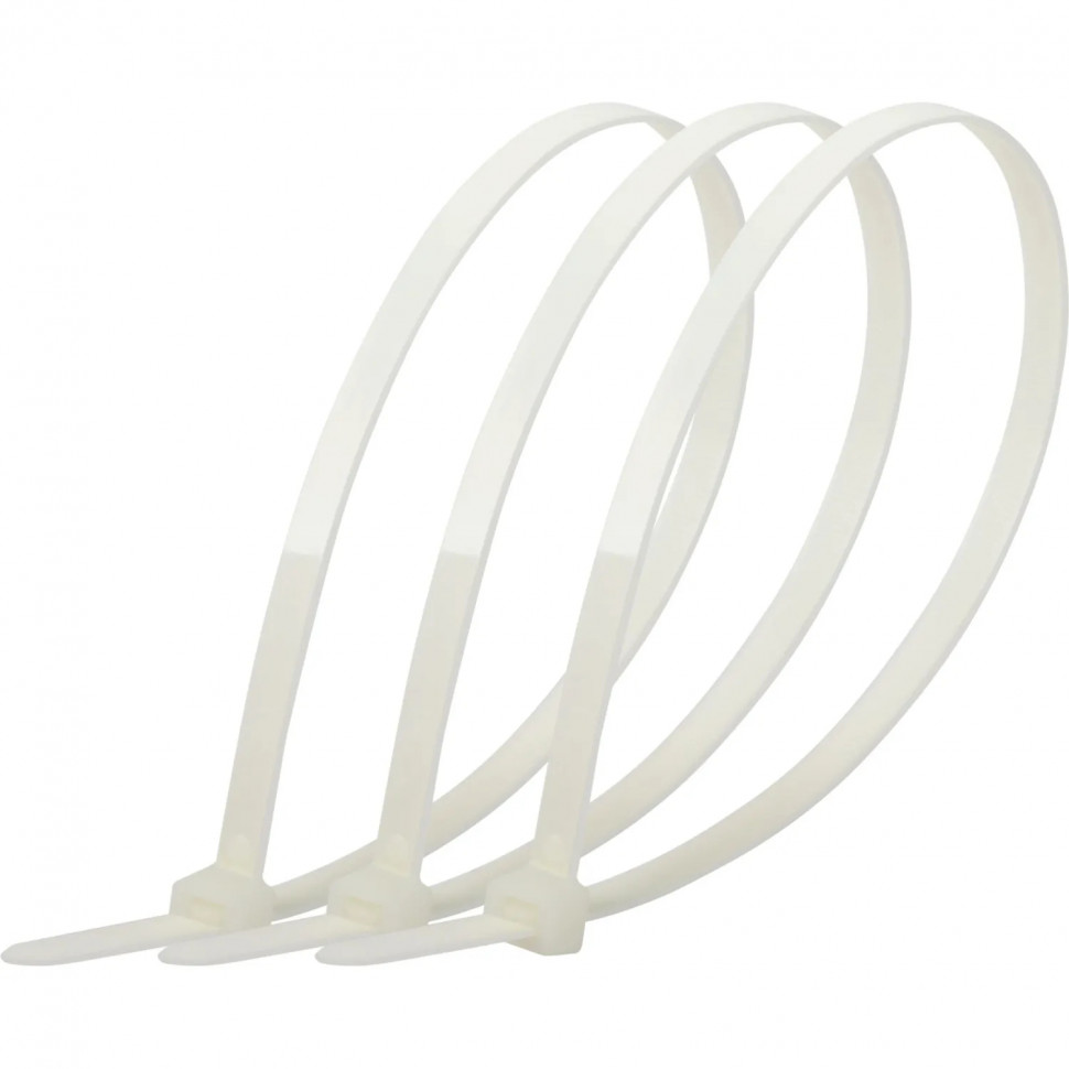 Стяжка (хомут) ЭРА нейлоновая 7.6 х 500 мм белая (100 шт/уп) NO-225-167