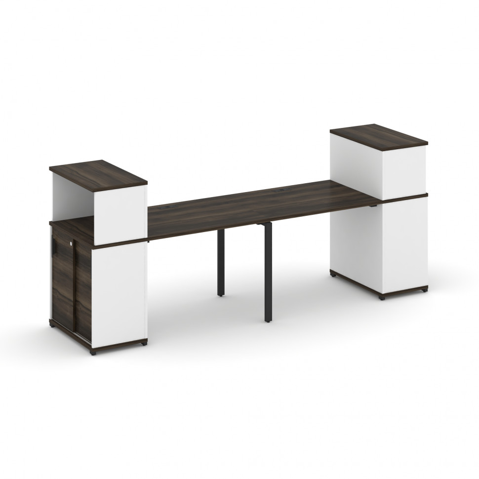 Concept Рабочая станция с опорными шкафом-купе с надставкой низ. CN.ORS-237 B Дуб Мали/Белый Бриллиа Concept Рабочая станция с опорными шкафом-купе с надставкой низ. CN.ORS-237 B Дуб Мали/Белый Бриллиа