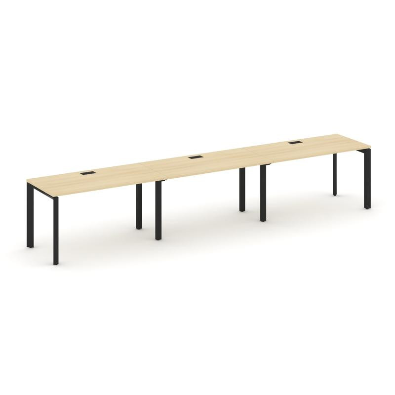 Style Project Рабочая станция односторонняя SN-59P.ORS-041 Акация Лорка/Металл Черный/Черный Заглушк