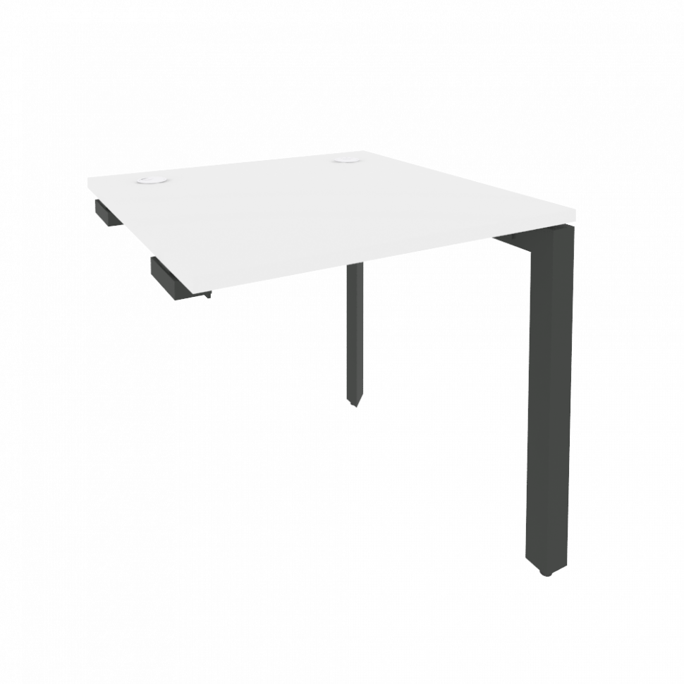 Onix Стол-приставка на П-образном м/к к опорным элементам O.MP-SPR-0.8 Белый Бриллиант/Металл Антрац