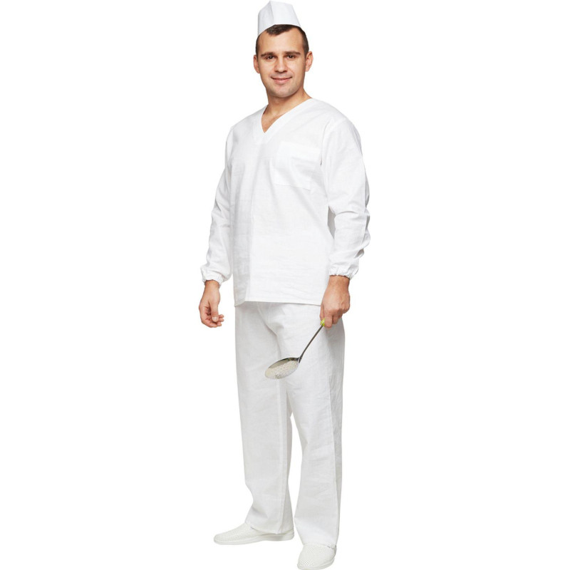 Костюм пекаря универсальный/у05-КБР дл.рук. (р.56-58) р.170-176