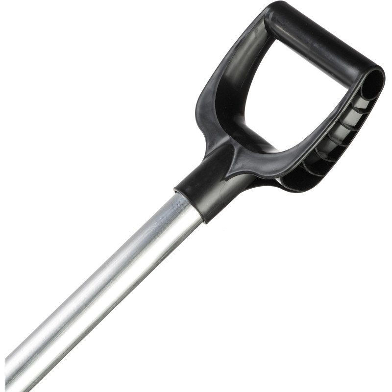 Лопата д/уборки снега МЕТЕЛИЦА  41x40х140см пластик/ковш с р/ж алюмин/черен