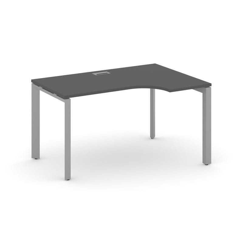 Style Project Стол рабочий эргономичный SN-59P.SPA-001(R) Антрацит/Металл Серый/Серебро Заглушка 138