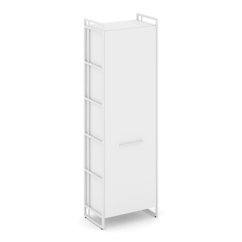 Rift Гардероб RF.GB-51 (R) Белый Бриллиант/Металл Белый/Белый Ручки 640*396*2010