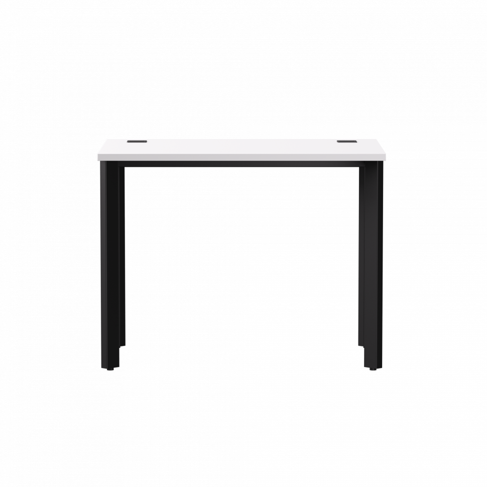 Стол прямой Everprof EVO (ЭВО) на металлокаркасе 980х670х755 мм опоры 45гр Белый/Черный