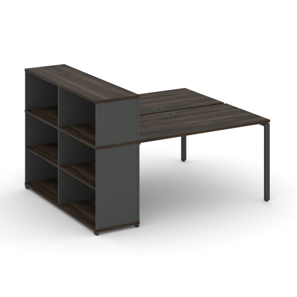 Concept Рабочая станция с опорным стеллажом с надставкой низ. CN.DRS-209 Дуб Мали/Антрацит/Металл Ан Concept Рабочая станция с опорным стеллажом с надставкой низ. CN.DRS-209 Дуб Мали/Антрацит/Металл Ан